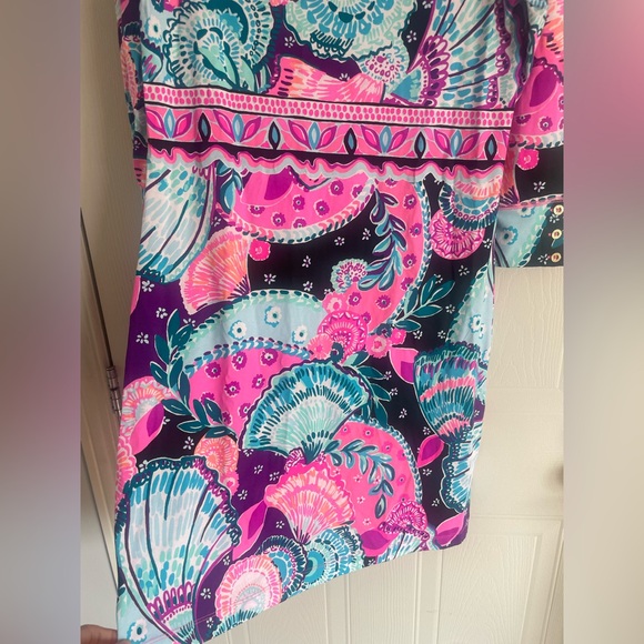 Lilly Pulitzer Small Rayon Stretch Tunic Dress Coastal Resort Preppy - Picture 8 of 16